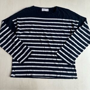La Ligne Long Sleeve Striped Breton Tee